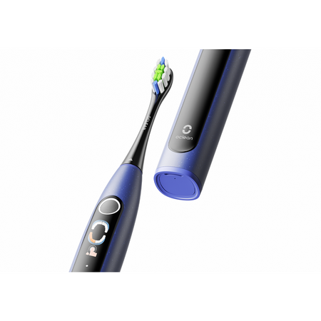 Periuta de dinti smart sonica Oclean X Lite, 72,000 miscari/min, 5 moduri, 65 dB, IPX7 waterproof, perie Professional Clean, Albastru