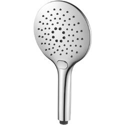 Para de dus Idrobric Astra, ABS cromat, 3 functii, sistem anti-calcar, 150 mm, Idro Spray-control: comutarea functiilor prin apasarea butonului, garnitura economie de apa (limitator de debit 9 l/min.), conexiune 1/2”