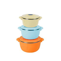 Heinner SET 3CASEROLE TERMICE 2+4+6L,BELLY ORANG