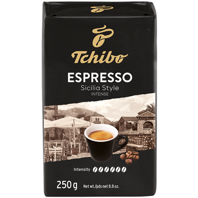 Cafea macinata TCHIBO Espresso Sicilia Style, cafea prajita si macinata, 250 g