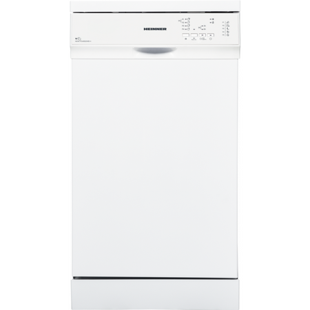 Masina de spalat vase Heinner HDW-FS4552WE++, 10 seturi, 5 programe, 45cm, Clasa E, Aquastop, alb