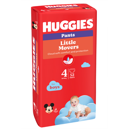 Scutece chilotel Huggies Mega pack 4, Boy, 9-14 kg, 52 buc