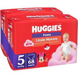 Scutece chilotel Huggies Virtual Pack 5, Girl, 12-17 kg, 68 buc