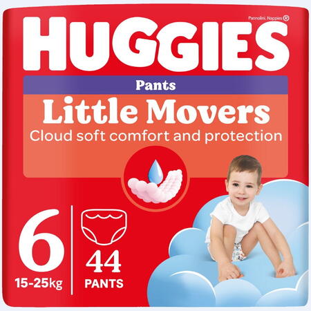 Scutece chilotel Huggies Mega pack 6, Boy, 15-25 kg, 44 buc