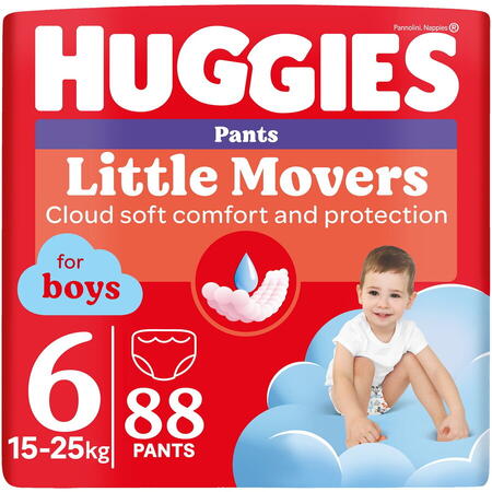 Pachet Scutece chilotel Huggies Pants Mega pack Nr 6, Boy, 15-25 kg, 88 buc