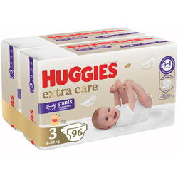 Pachet Scutece chilotel Huggies Elite Soft Pants 3, 6-11 kg, 96 buc