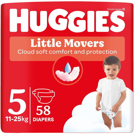Scutece Huggies Ultra Comfort Mega UNISEX 5, 11-25 kg, 58 buc