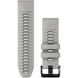 Curea ceas smartwatch Garmin, 26mm, QuickFit, Silicon, Fog Gray/Moss