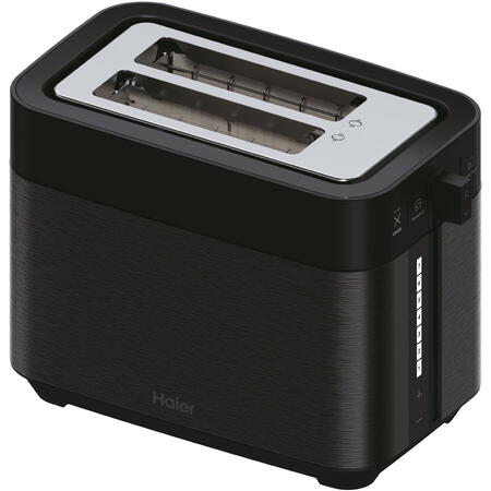 Prajitor de paine Haier HTO5A3 011, 2 fante, 7 niveluri de prajire, 1150 (W), Negru
