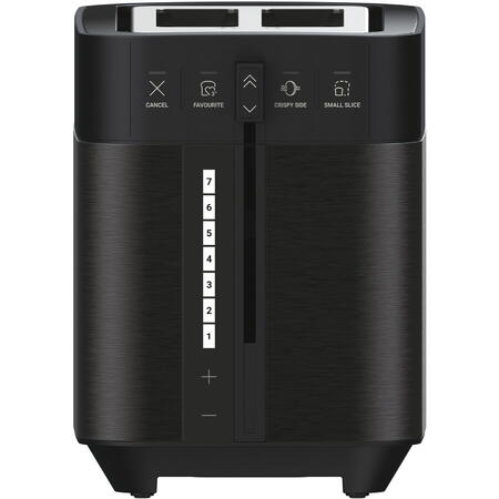 Prajitor de paine Haier HTO5A3 011, 2 fante, 7 niveluri de prajire, 1150 (W), Negru