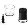 Chopper Haier HCH5B1 011, Stainless steel, 4 lame din otel inoxidabil, Viteza variabila 2, Capacitate bol 0,5, Negru