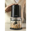 Chopper Haier HCH5B1 011, Stainless steel, 4 lame din otel inoxidabil, Viteza variabila 2, Capacitate bol 0,5, Negru