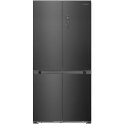 Side by side multidoor Heinner HSBS-HM505MDSINFDXE++, 505 l, Full No Frost, Compartiment convertibil frigider/congelator, Compresor Dual Inverter, Alarma usa deschisa, Clasa E, Dark Inox