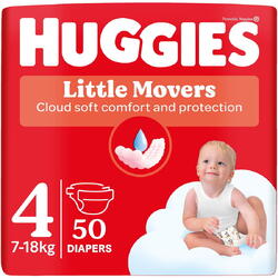 Scutece Huggies Ultra Comfort Jumbo 4, 7-18 kg, 50 buc