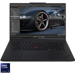 Laptop Gaming Lenovo ThinkPad P1 Gen 7 cu procesor Intel® Core™ Ultra 9 185H pana la 5.1GHz, 16" WQXGA, IPS 165Hz, 64GB LPDDR5x RAM, 2TB SSD, NVIDIA® GeForce RTX™ 4070 8GB GDDR6, Windows® 11 Pro, Black, 3-year Courier or Carry-in