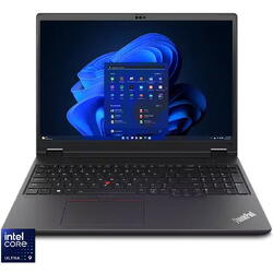 Laptop Lenovo ThinkPad P16v Gen 2 cu procesor Intel® Core™ Ultra 9 185H pana la 5.1GHz, 16" WQUXGA, IPS, 64GB DDR5 RAM, 1TB SSD, NVIDIA® RTX 3000 8GB GDDR6, Windows® 11 Pro, Black, 3-year, Courier or Carry-in