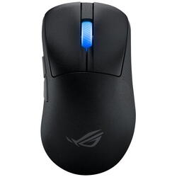 Mouse gaming wireless bluetooth si cu fir ASUS ROG Keris II, iluminare RG, Negru