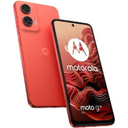 Telefon Motorola Moto g35, Dual SIM, 128GB, 8GB RAM, 5G, Guava Red