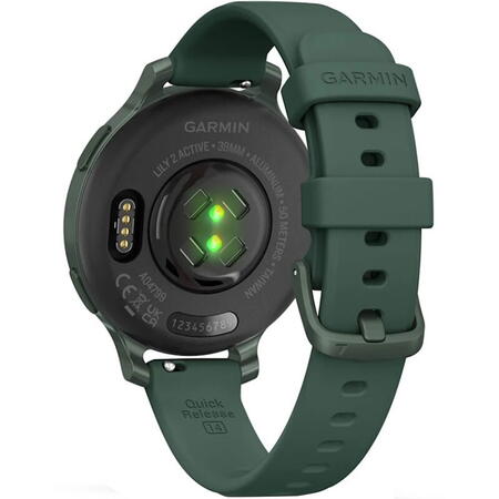 Smartwatch Garmin Lily 2 Active, 38mm, GPS, curea silicon, Jasper Green/Jasper Green