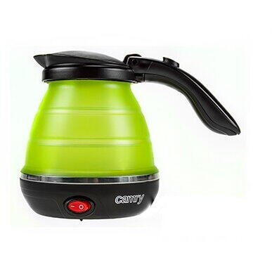 Fierbator de apa portabil Camry CR 1265, 750 W, 0.5L, Silicon, verde