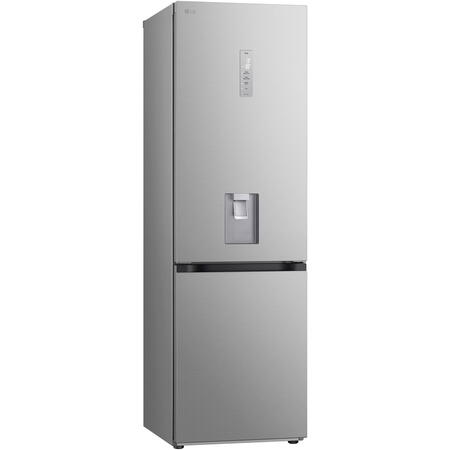 Combina frigorifica LG GBV7172DPY, 343 l, No Frost, LINEARCooling, Door Cooling, Dispenser apa, WIFI, Clasa D, H 186 cm, Argintiu