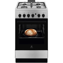 Aragaz Electrolux LKG504012X, Gaz, 4 arzatoare, Aprindere integrata plita si cuptor, Siguranta plita si cuptor, Autocuratare catalitica, Grill electric, Rotisor, 50 cm, Inox