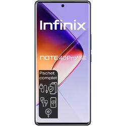 Telefon mobil Infinix NOTE 40 PRO+, 12GB RAM, 256GB, 5G, Black