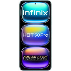 Telefon mobil INFINIX HOT 50 Pro X6881, 8GB, 256GB, 4G, GLACIER BLUE