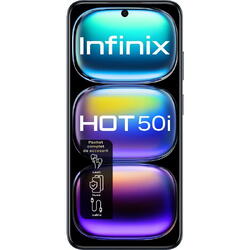 Telefon mobil INFINIX HOT 50i X6531B, 4GB, 128GB, 4G, SLEEK BLACK