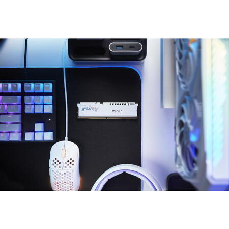 Memorie Kingston FURY Beast White 64GB DDR5 6400MHz CL32 Dual Channel Kit