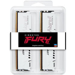 Memorie Kingston FURY Beast White 64GB DDR5 6400MHz CL32 Dual Channel Kit