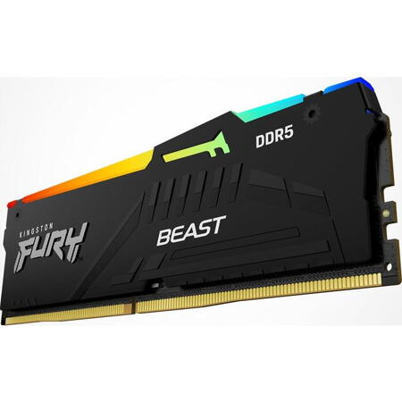 Memorie Kingston FURY Beast RGB 32GB DDR5 6000MHz CL30