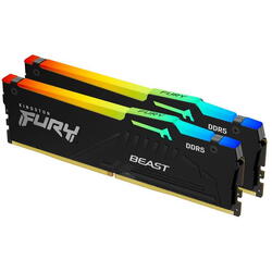 Memorie Kingston FURY Beast RGB 64GB DDR5 6400MHz CL32 Dual Channel Kit