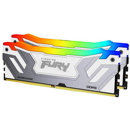 Memorie Kingston FURY Renegade White RGB 48GB DDR5 8400MHz CL40 Dual Channel Kit