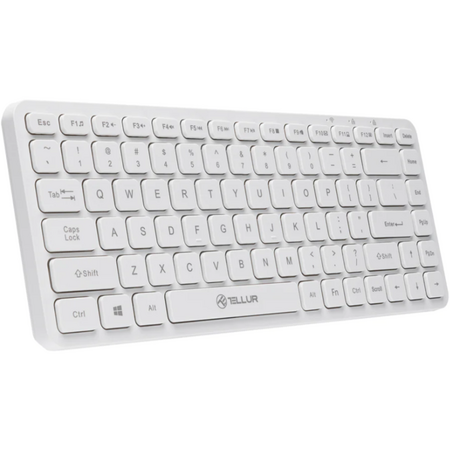 Tastatura wireless Tellur mini, alb