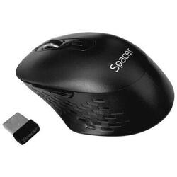Mouse Spacer wireless, 1600DPI, negru