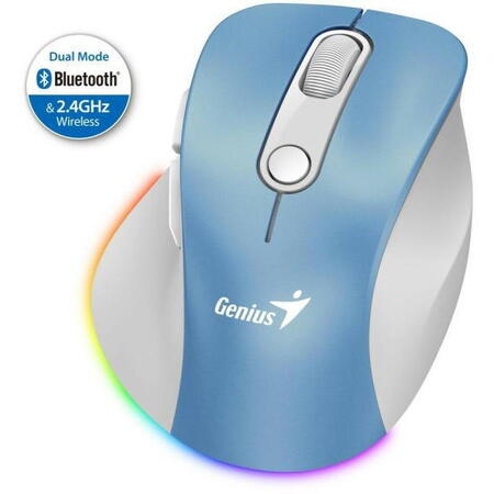 Mouse Genius Ergo 9000S 2400 DPI, albastru