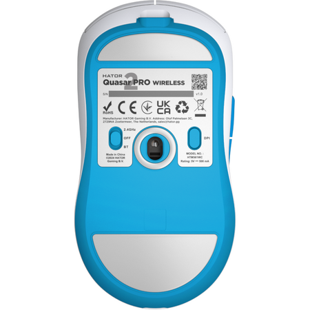 Mouse wireless Hator Quasar 2 Pro, alb-a