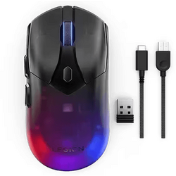 Mouse Gaming Wireless Lenovo Legion M410, RGB, Negru