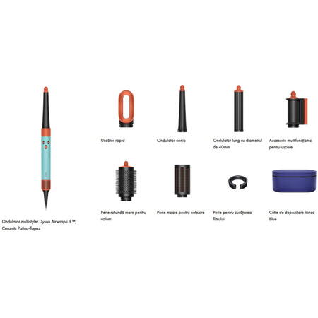 Ondulator multistyler Dyson HS08 Airwrap, Ceramic Patina-Topaz