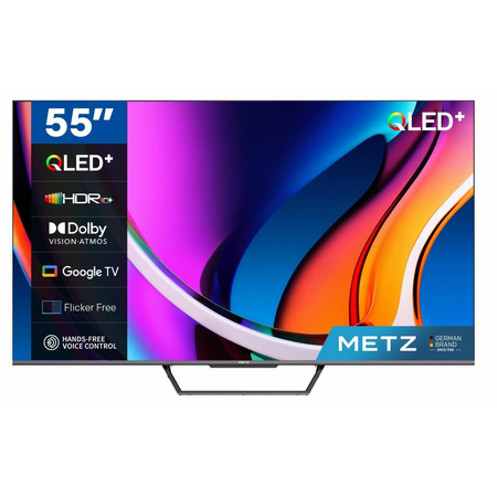Televizor QLED Metz 55MQE7600, 139 cm 55" , Ultra HD 4K, Smart TV, Google TV, WiFi, CI+