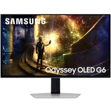 Monitor LED Samsung Gaming Odyssey G6 G61SD LS27DG610SUXEN 27 inch QHD QD-OLED 0.03 ms 240 Hz HDR FreeSync Premium Pro