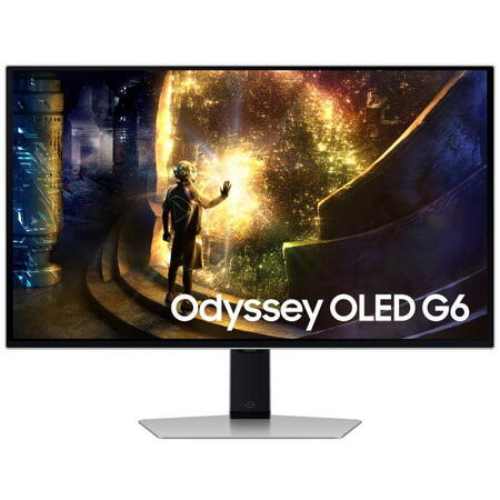 Monitor LED Samsung Gaming Odyssey G6 G61SD LS27DG610SUXEN 27 inch QHD QD-OLED 0.03 ms 240 Hz HDR FreeSync Premium Pro