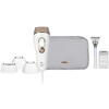 Epilator IPL Braun Silk-expert Pro 5 PL5356, 3 moduri, 10 intensitati, 400.000 pulsatii, Tehnologia SkinPro 2.0 Auriu/Alb