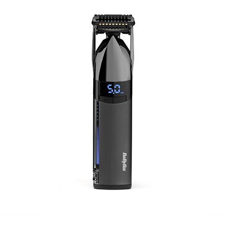 Trimmer BaByliss Super-X Metal Stubble BaByliss S991E, autonomie 90 min, lame din titan, negru