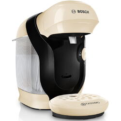 Espressor Bosch Tassimo Style TAS117E, 1400W, 3.3 bar, 0.7l, Autocuratare si decalcifiere, capsule, Crem