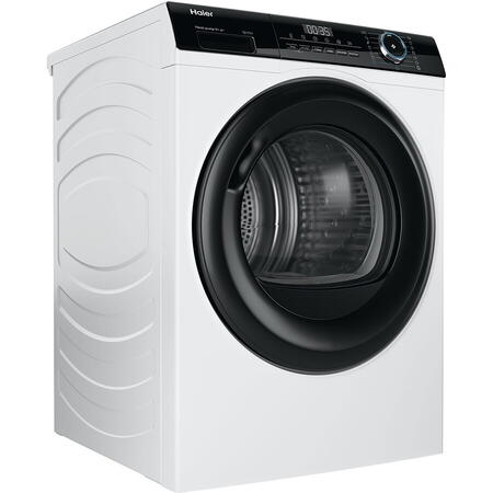 Uscator de rufe Haier HD90-A2939-S, Pompa de caldura, 9 kg, 15 programe, Clasa E, alb