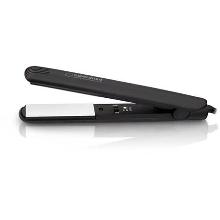 Placa de indreptat parul, EBP001, 2.5 cm x 9.4 cm, Negru