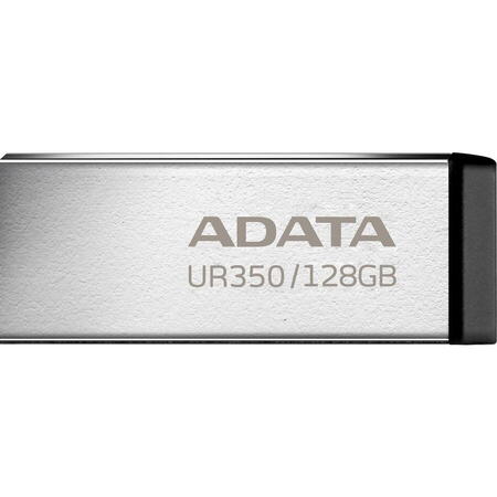 Memorie USB ADATA UR350 metalic, 128GB, USB 3.2, argintiu/negru