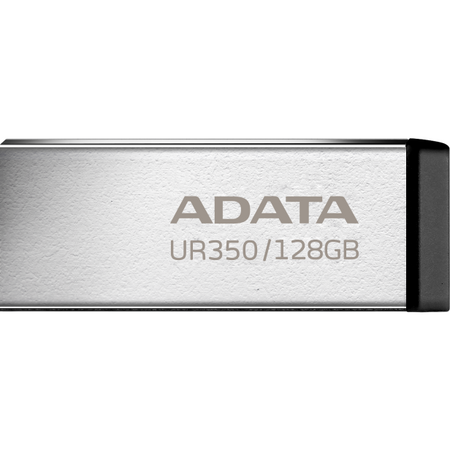 Memorie USB ADATA UR350 metalic, 128GB, USB 3.2, argintiu/negru